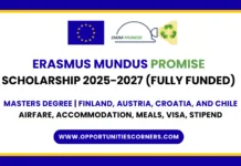 Erasmus Mundus PROMISE Scholarship 2026 (Fully Funded) Erasmus Mundus PROMISE Scholarship