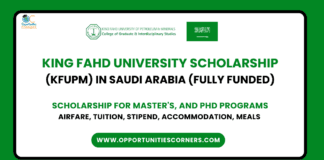 King Fahd University Scholarship 2026