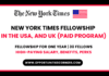 New York Times Fellowship 2026