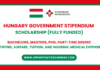 Hungary Government Stipendium Scholarship