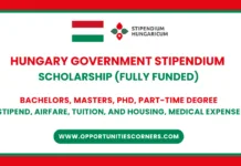 Stipendium Hungaricum Scholarship 2026 (Fully Funded) Hungary Government Stipendium Scholarship