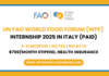 UN FAO World Food Forum (WFF) Internship