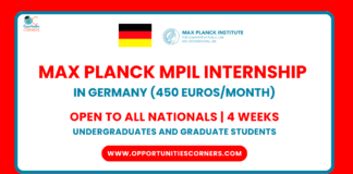 MPIL Internship 2025 in Germany