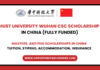 HUST University Wuhan CSC Scholarship 2025