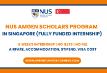 NUS Amgen Scholars Program 2026