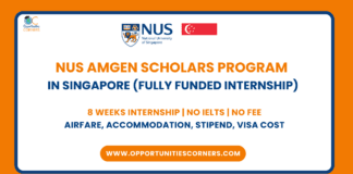 NUS Amgen Scholars Program 2026