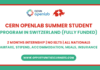CERN OPENLAB Summer Program 2026
