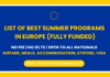 Summer Programs in Europe in 2026