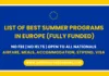 Summer Programs in Europe in 2026