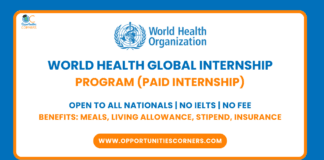 WHO Internship 2025
