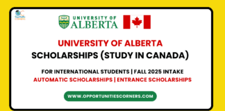 University of Alberta Scholarships