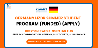 Germany HZDR Summer Student Program