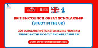 British Council GREAT Scholarship