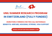 UNIL Summer Research Program