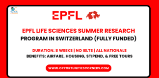 EPFL Life Sciences Summer Research Program