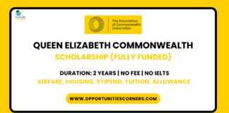 Queen Elizabeth Commonwealth Scholarship