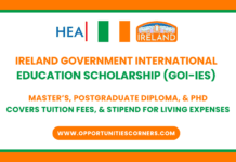 Government of Ireland International Education Scholarship 2026