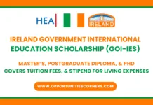 Government of Ireland International Education Scholarship 2026