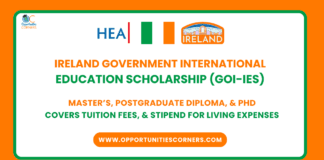 Ireland Government International Education Scholarship