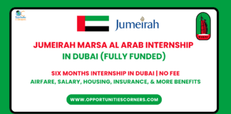 Jumeirah Marsa Al Arab Internship 2025