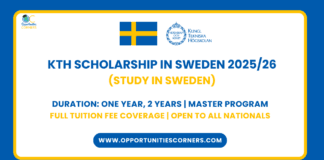 KTH Scholarship in Sweden