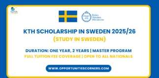 KTH Scholarship in Sweden