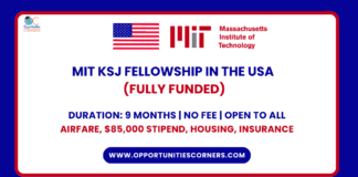 MIT KSJ Fellowship 2025/26