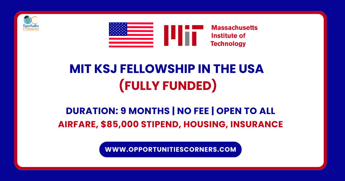 MIT KSJ Fellowship 2025/26