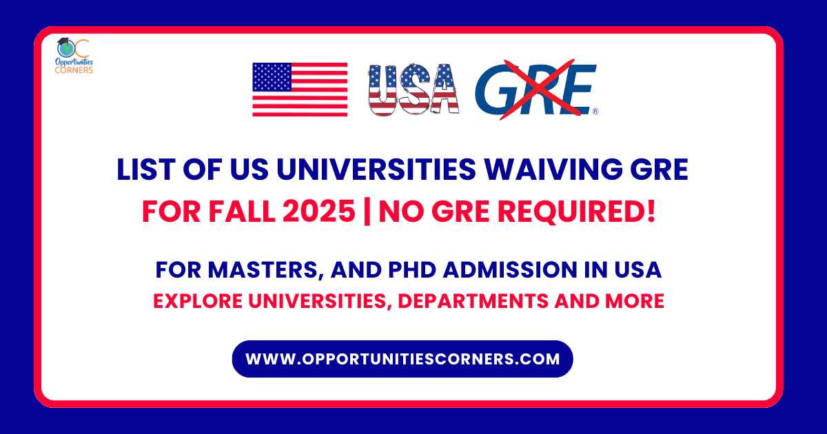 US Universities Waiving GRE
