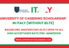 University of Camerino Scholarship