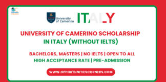University of Camerino Scholarship