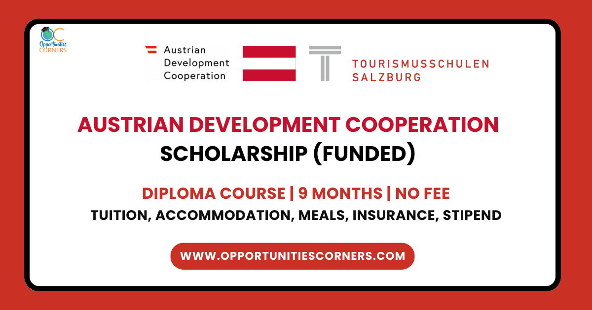 Austrian Development Cooperation Scholarship 2025/26 (Funded)