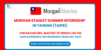 Morgan Stanley 2025 Summer Internship in Taiwan