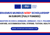 Erasmus Mundus M3EP Scholarship