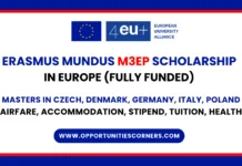 Erasmus Mundus M3EP Scholarship