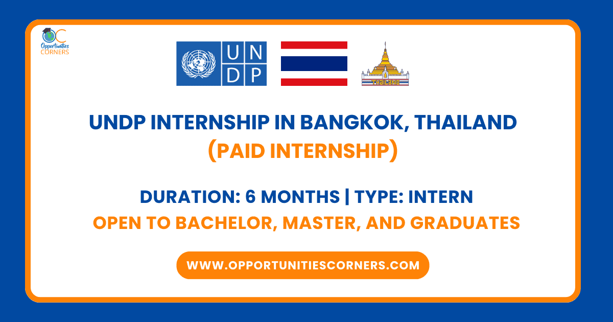 UNDP Internship 2026 in Bangkok