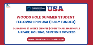 Woods Hole Summer Student Fellowship 2025