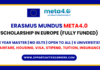 Erasmus Mundus META4.0 Scholarship