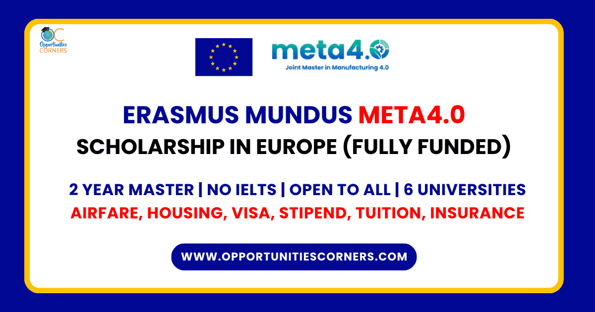 Erasmus Mundus META4.0 Scholarship