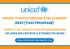 UNICEF Youth Foresight Fellowship