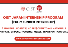 OIST Research Internship in Japan (Fully Funded) (Fall 2026) OIST Research Internship in Japan