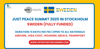 Just Peace Summit 2025 in Sweden