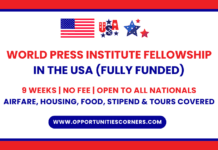 World Press Institute Fellowship 2026 in USA (Fully Funded) World Press Institute Fellowship 2025