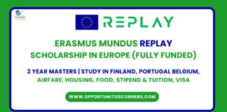 Erasmus Mundus REPLAY Scholarship