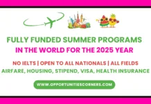 List of Summer Programs in the World in 2026 (Fully Funded) List of Summer Programs in the World in 2026