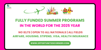 List of Summer Programs in the World in 2026