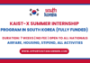 KAIST-X Summer Internship 2025 in South Korea