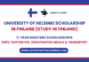 University of Helsinki Scholarship