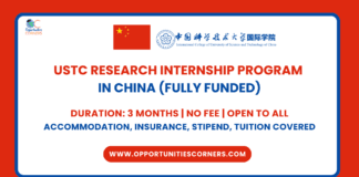 USTC Research Internship 2026