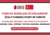 Turkiye Burslari Scholarship 2025